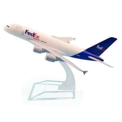 A380 Diecast Model Plane - Fedex (16cm)