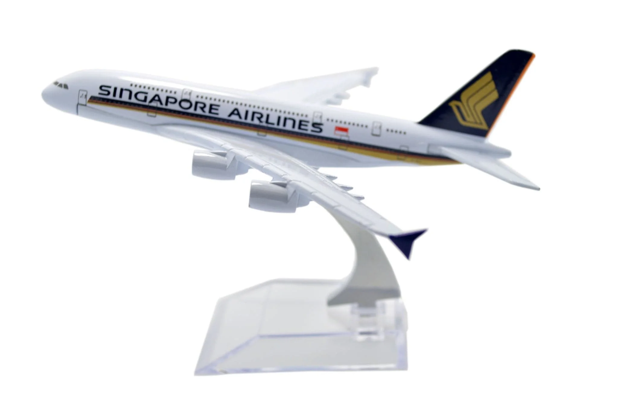 A380 Diecast Model Plane - Singapore Airlines (16cm)