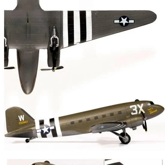 Academy 1/144 USAAF C-47 Skytrain Plastic Model Kit - Image 7