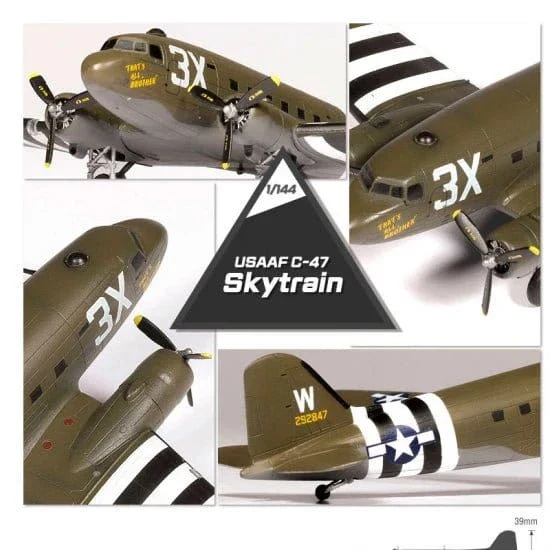 Academy 1/144 USAAF C-47 Skytrain Plastic Model Kit - Image 8