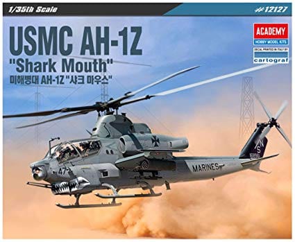 Academy 1/35 Usmc Ah-1Z Shark Mouth Helicopter