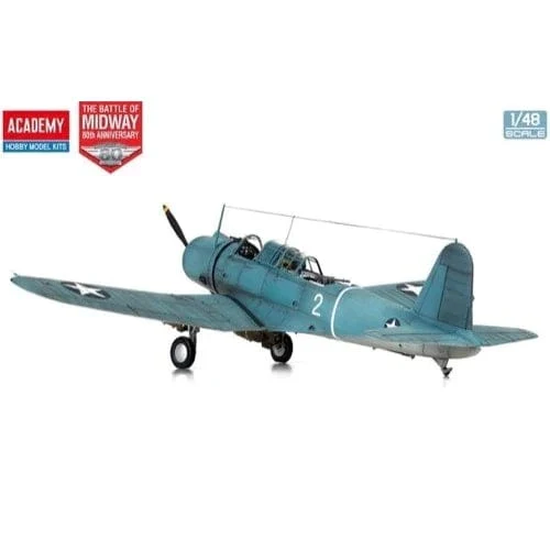 Academy 1/48 USN SB2U-3 "Battle of Midway" 80th Anniversary Plastic Model Kit - Image 3