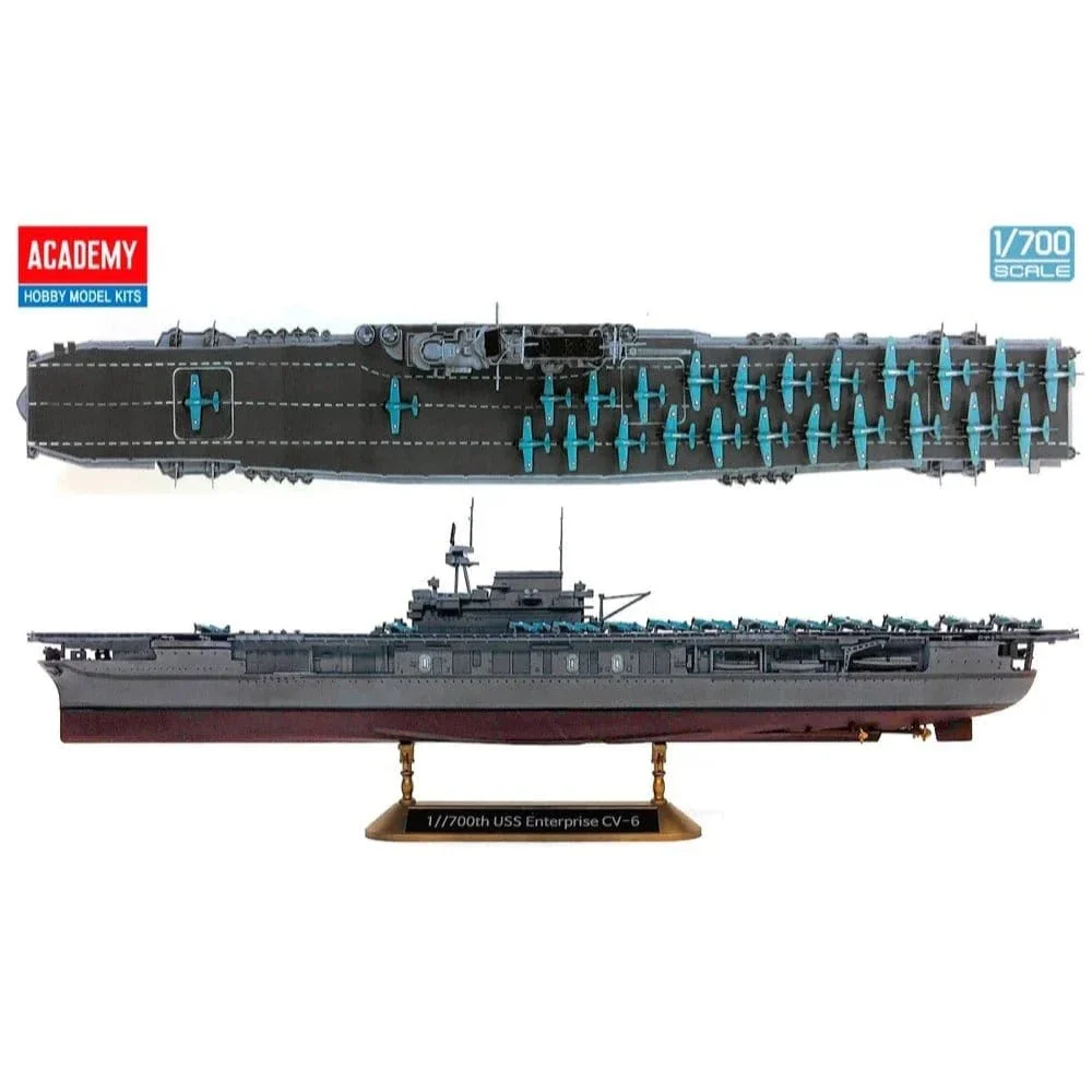 Academy 1/700 USS Enterprise CV-6 Battle of Midway Plastic Model Kit [14409] - Image 3