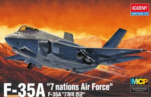 Academy 1/72 F-35A 7 Nations Air Force Plastic Model Kit [12561]