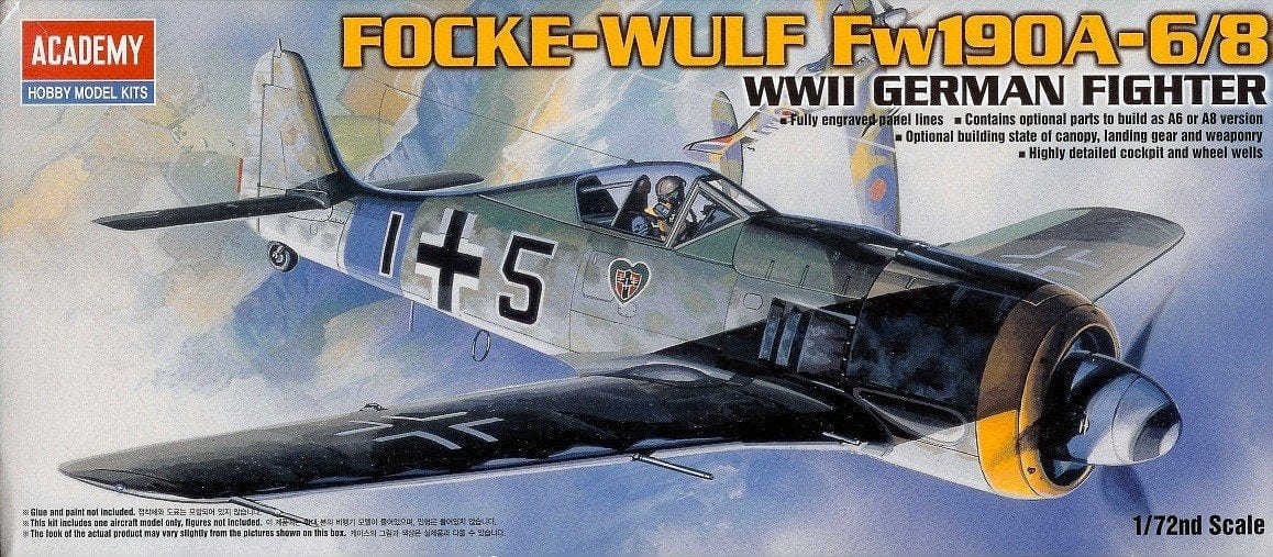 Academy 1/72 Focke-Wulf Fw190A-6/8 Plastic Model Kit