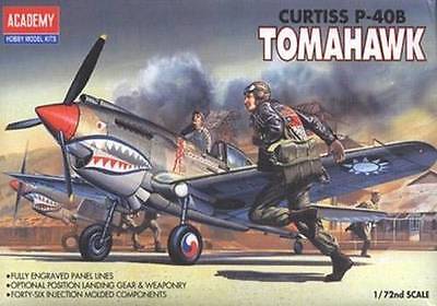 Academy 1/72 P-40B Warhawk Plastic Model Kit