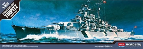 Academy 1/800 Battleship Tirpitz (Static) Plastic Model Kit