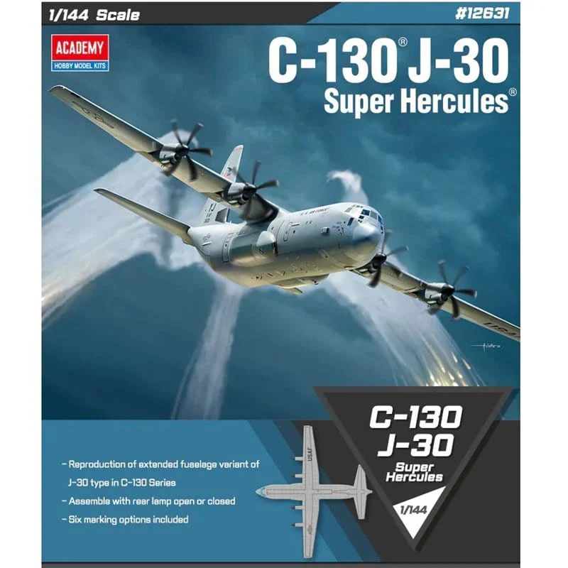 Academy 12631 1/144 C-130J-30 Super Hercules Plastic Model Kit