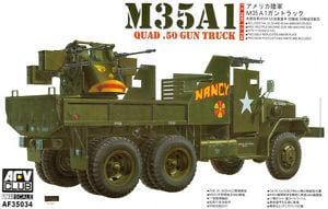 AFV Club 1/35 M35A1 Quad .50 Gun Truck (Vietnam War) Plastic Model Kit