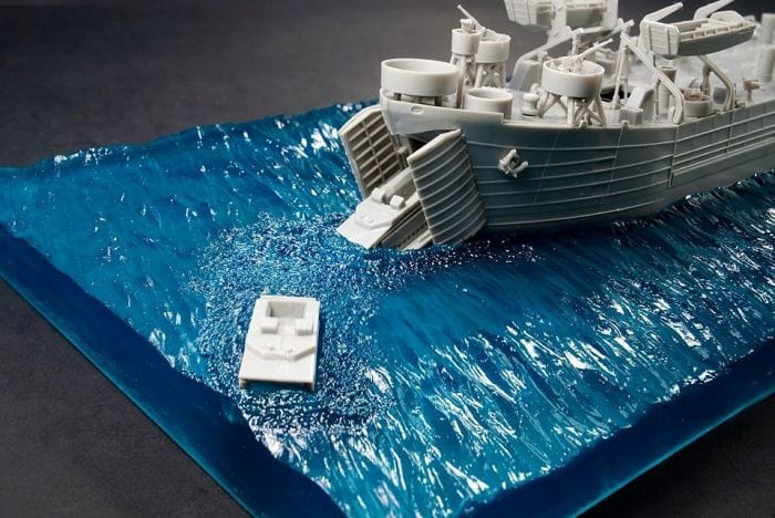 AFV Club 1/350 US Navy LST Wave Base - Image 3