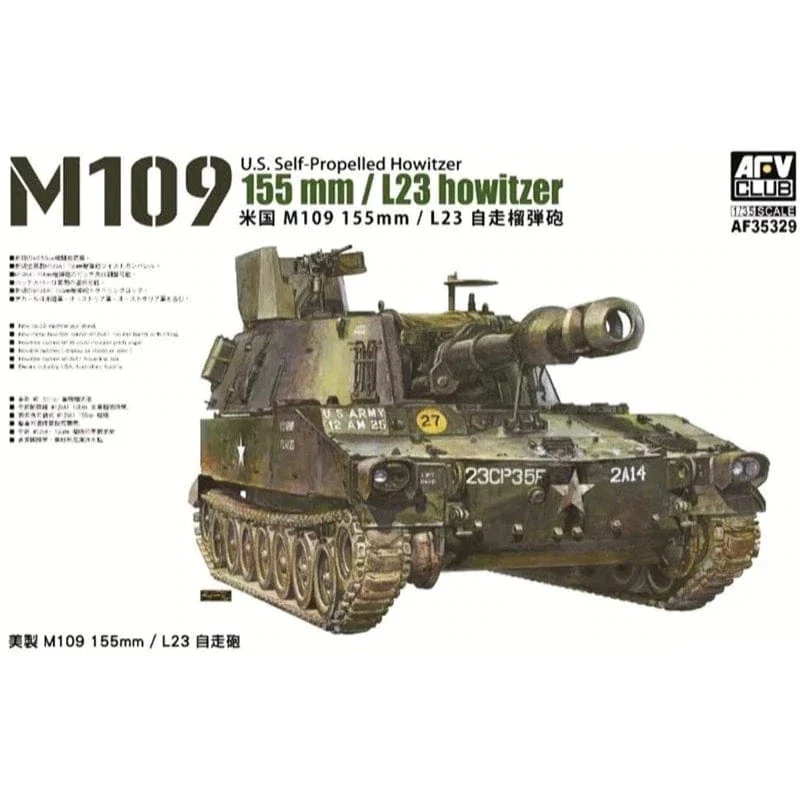 AFV Club 35329 1/35 M109 155mm/L23 Howitzer Plastic Model Kit