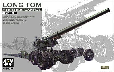 AFV Club AF35009 1/35 M59 155mm Cannon Long Tom Plastic Model Kit