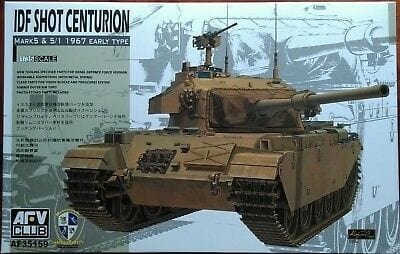AFV Club AF35159 1/35 IDF Shot Centurion Mk5 & 5/1 Plastic Model Kit