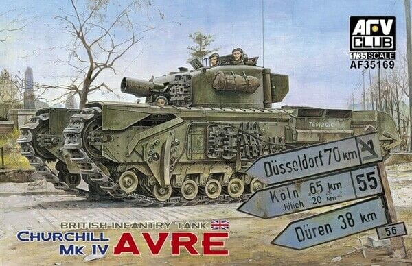 AFV Club AF35169 1/35 Churchill Mk.IV Avre Plastic Model Kit