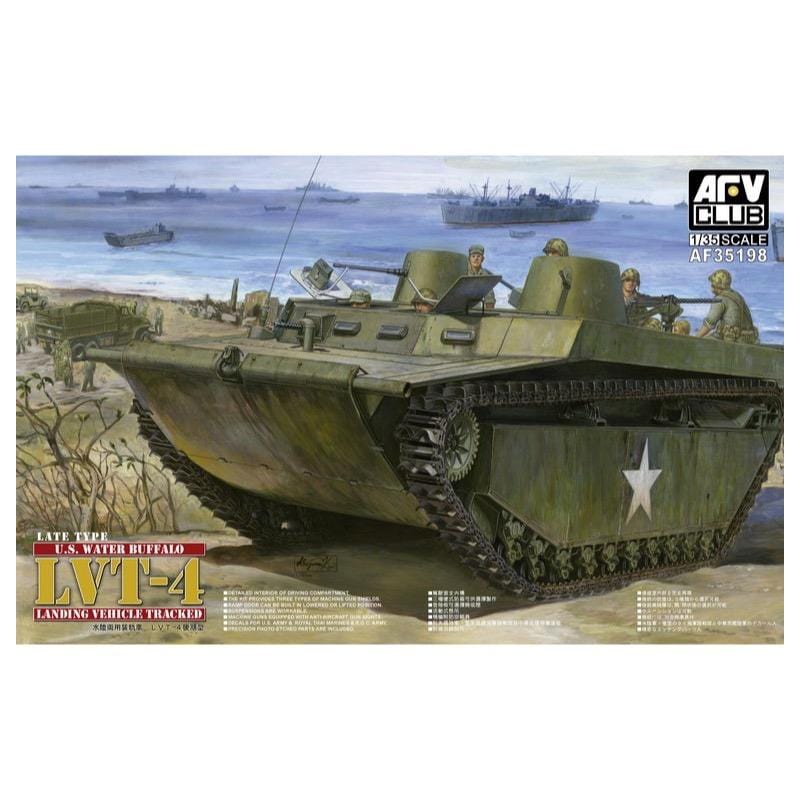 AFV Club AF35198 1/35 U.S. Water Buffalo LVT-4 (Late Type) Plastic Model Kit