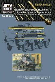 AFV Club AG35035 1/35 Sd.Kfz.23 Barrel & Clearance Indicator Plastic Model Kit
