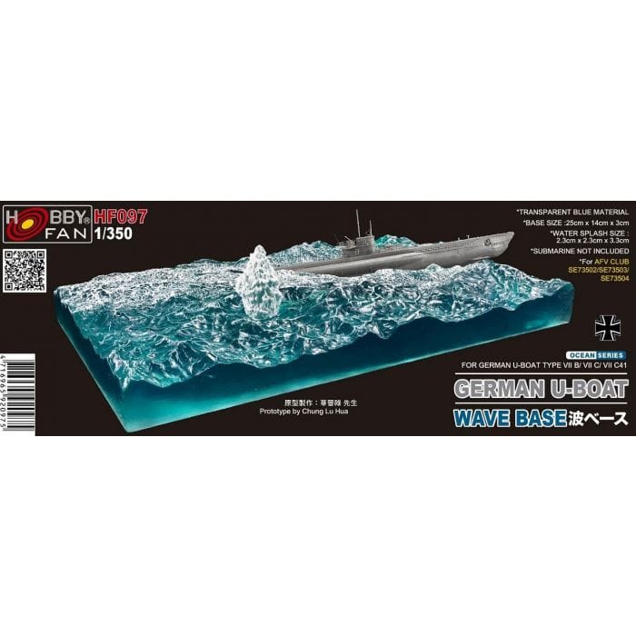 AFV Club HF097 1/350 German U-Boat Wave Base W/Water splash Plastic Model Kit