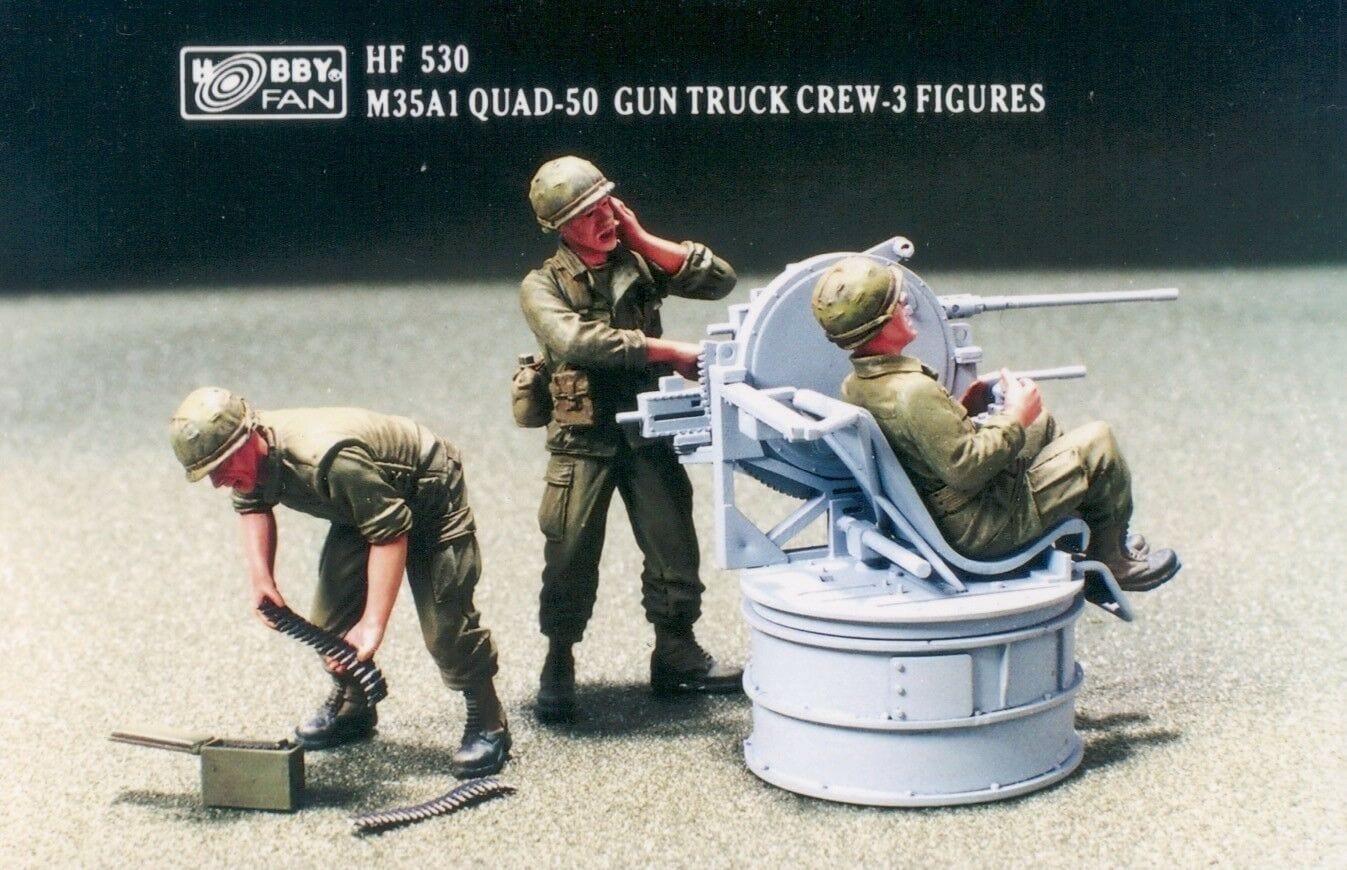 AFV Club HF530 M35A1 Quad-50 Gun Truck Crew Plastic Model Kit