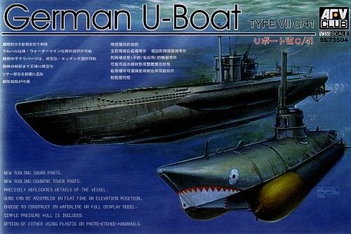 AFV Club SE73504 1/350 German U-Boat Type 7/C41