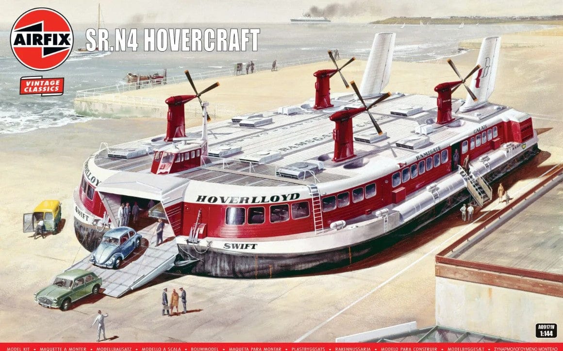 Airfix 1/144 SR.N4 Hovercraft Plastic Model Kit [A09171V]