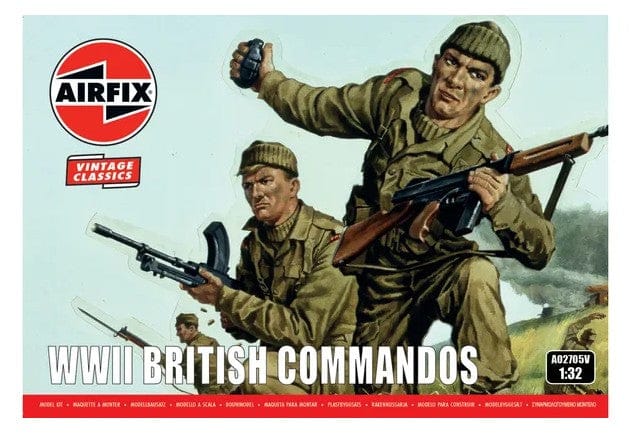 Airfix 1/32 British Commandos Plastic Model Kit [A02705V]