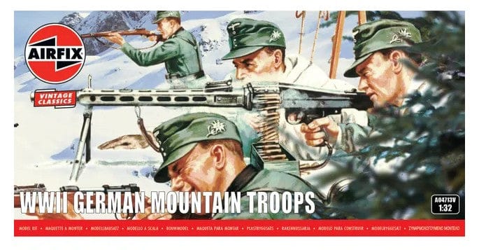 Airfix 1/32 German Mountain Troops Plastic Model Kit [A04713V]