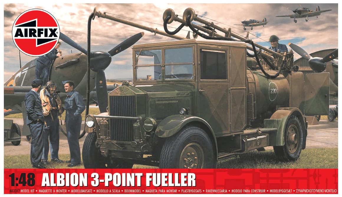 Airfix 1/48 Albion 3-Point Fueller Plastic Model Kit [A03312]