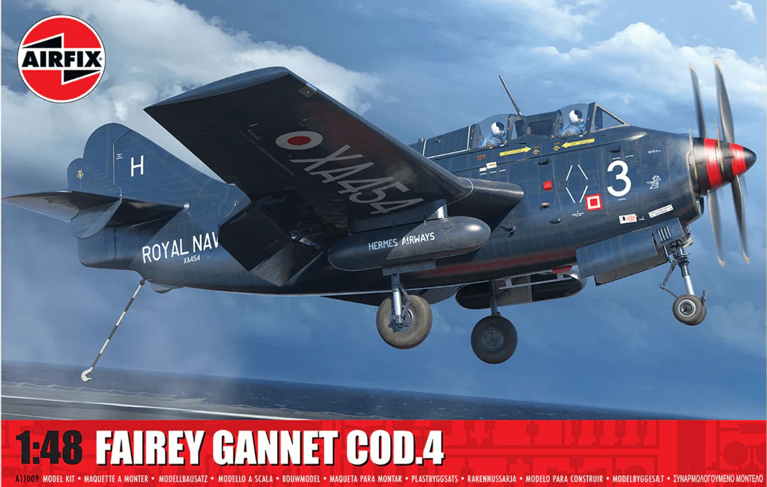Airfix 1/48 Fairey Gannet COD.4 Plastic Model Kit [A11009]