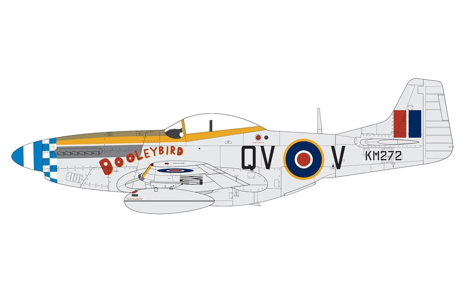 Airfix 1/48 North American Mustang Mk.IV/P-51K Mustang Plastic Model Kit [A05137] - Image 2