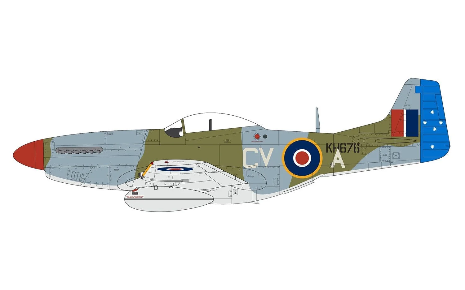 Airfix 1/48 North American Mustang Mk.IV/P-51K Mustang Plastic Model Kit [A05137] - Image 3
