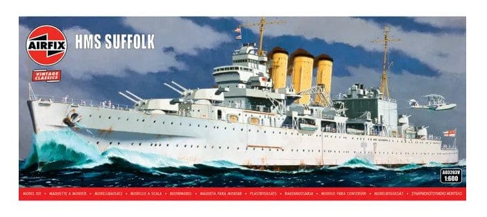 Airfix 1/600 HMS Suffolk  Plastic Model Kit [A03203V]