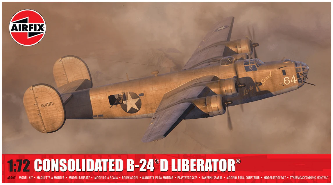 Airfix 1/72 Consolidated B-24D Liberator Plastic Model Kit [A09011]