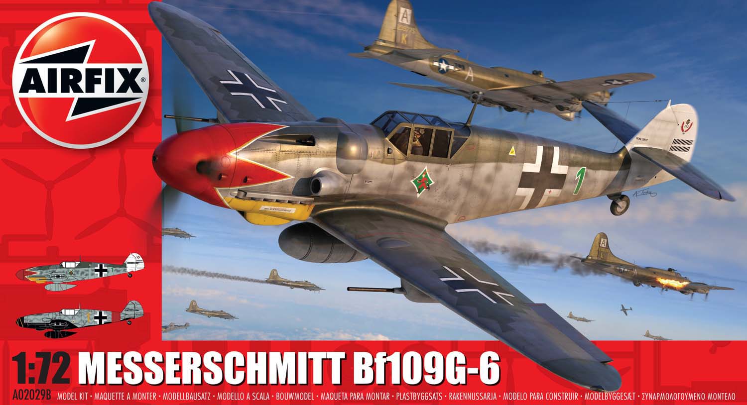 Airfix 02029B 1/72 Messerchmitt BF109G-6 Plastic Model Kit
