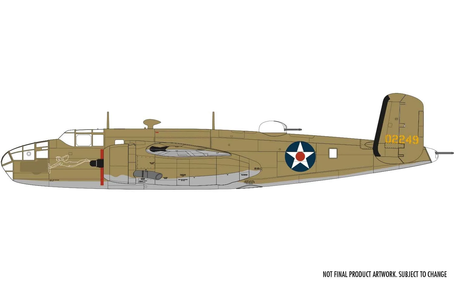 Airfix 1/72 North American B25B Mitchell Doolittle Raid Plastic Model Kit [A06020] - Image 5