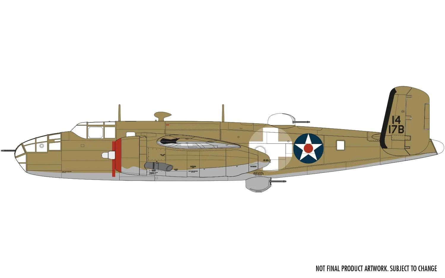 Airfix 1/72 North American B25B Mitchell Doolittle Raid Plastic Model Kit [A06020] - Image 6