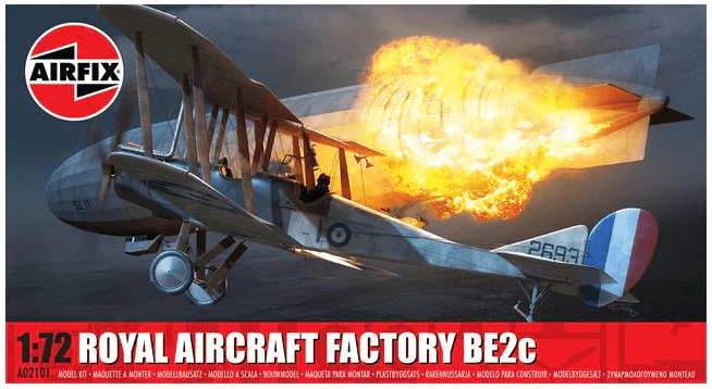 Airfix 1/72 Royal Aircraft Factory BE2c Plastic Model Kit [A02101]