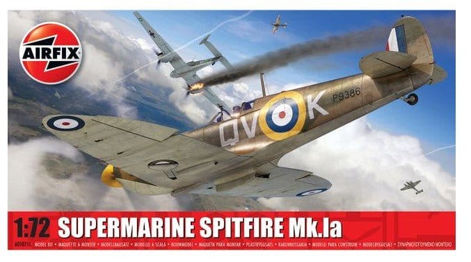 Airfix 1/72 Supermarine Spitfire Mk.Ia Plastic Model Kit [A01071C]