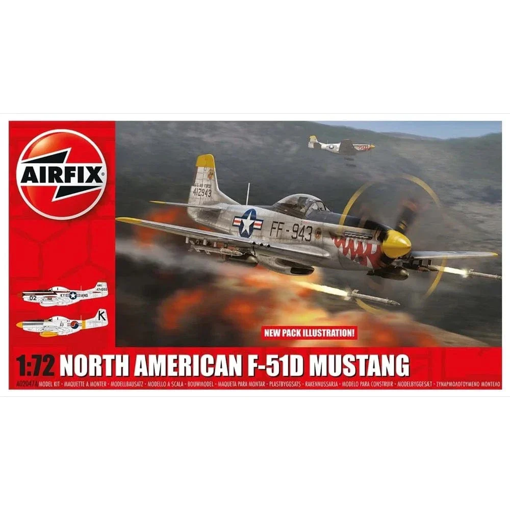 Airfix 1/72 North American F-51 Mustang Plastic Model Kit [02047A]