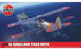 Airfix 04104A 1/48 De Havilland Tiger Moth Plastic Model Kit