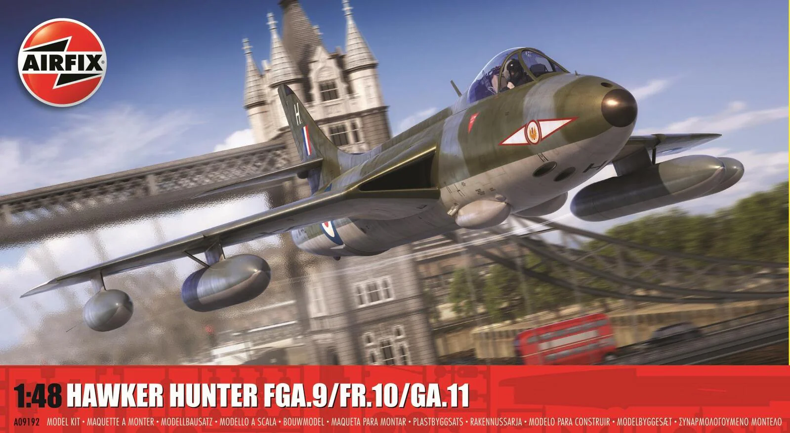Airfix 09192 1/48 Hawker Hunter FGA.9/FR.10/GA.11 Plastic Model Kit