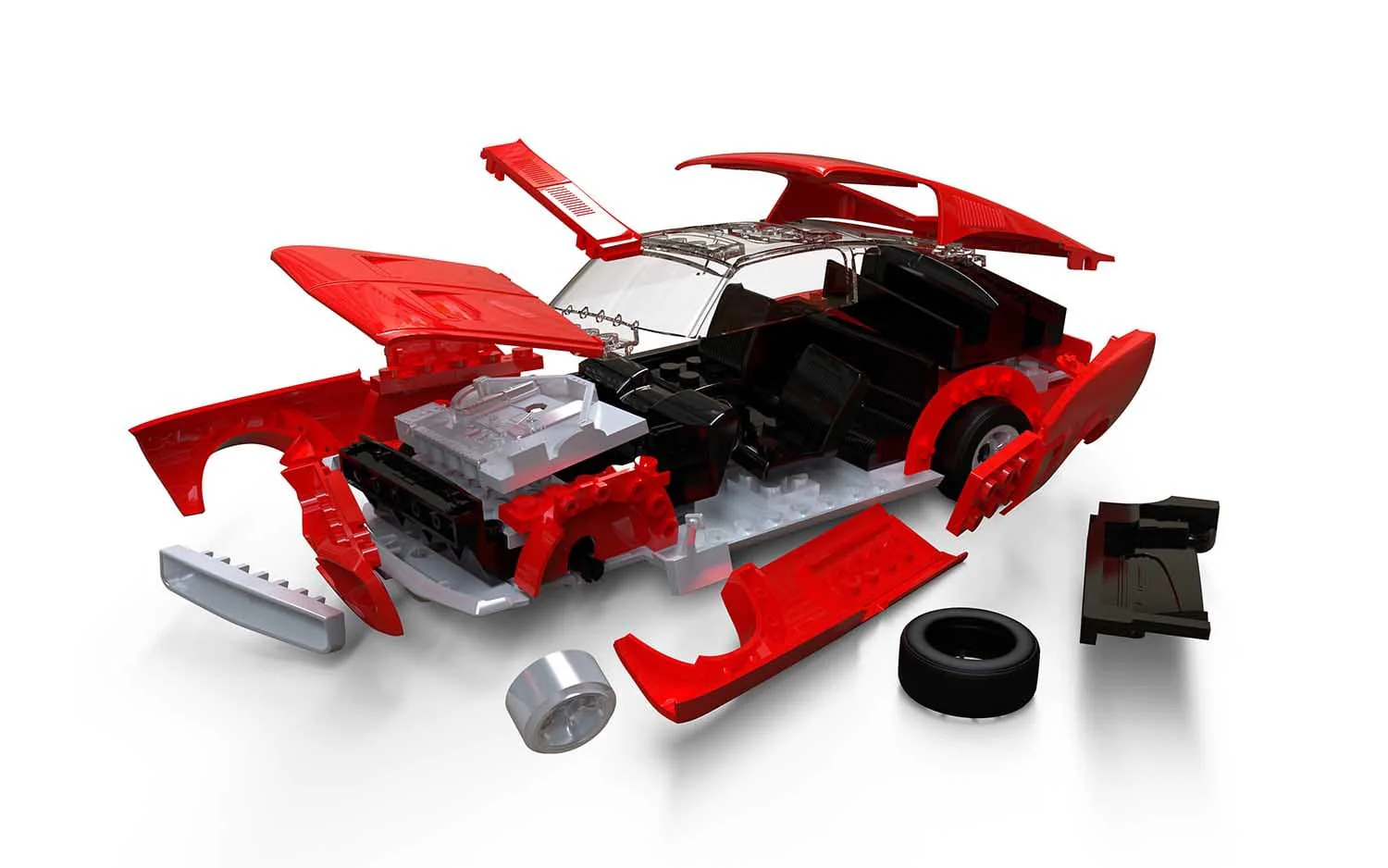 Airfix Quickbuild Ford Mustang GT 1968 - Image 4