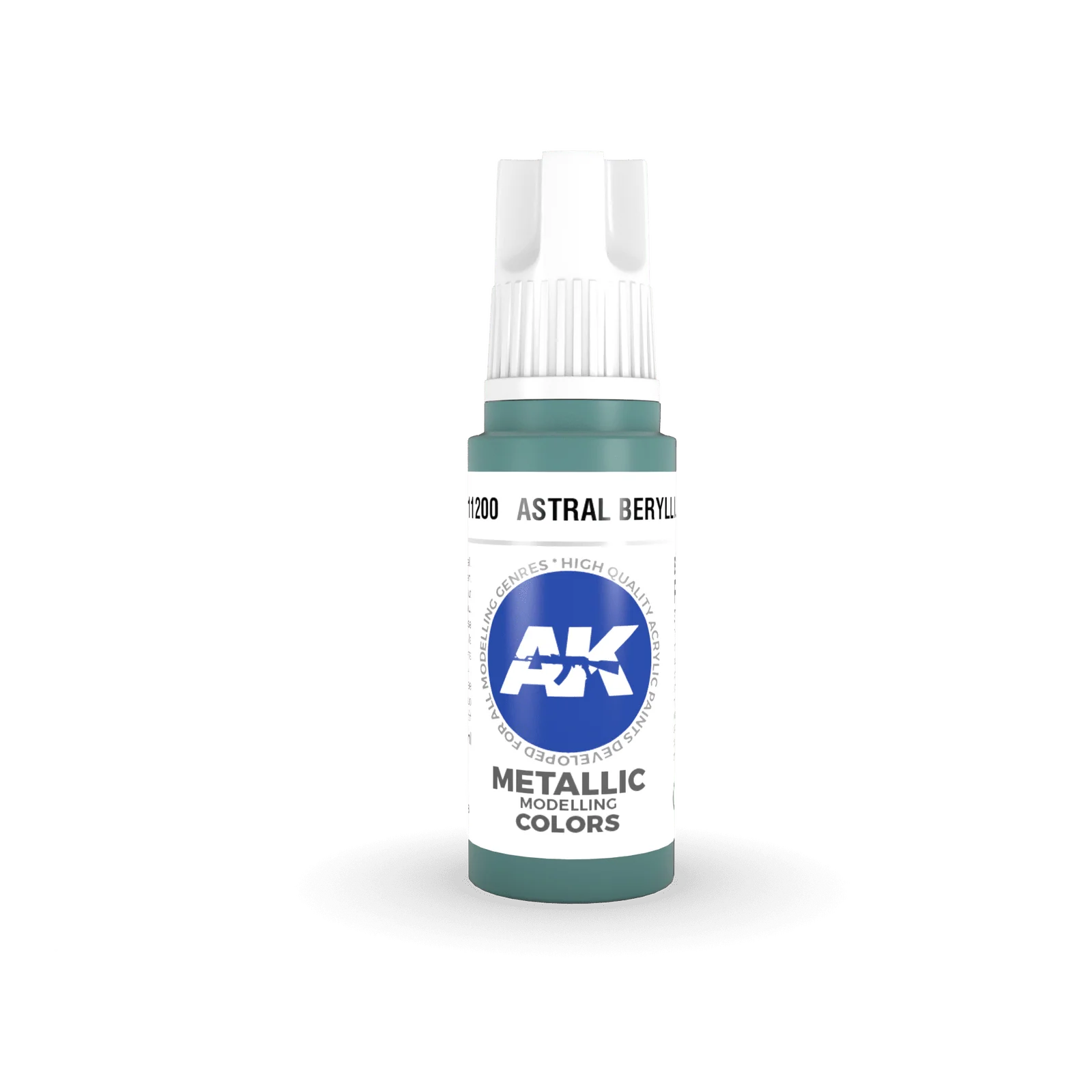 AK Interactive Astral Beryllium Metallic Acrylic Paint 17ml 3rd Generation [AK11200]