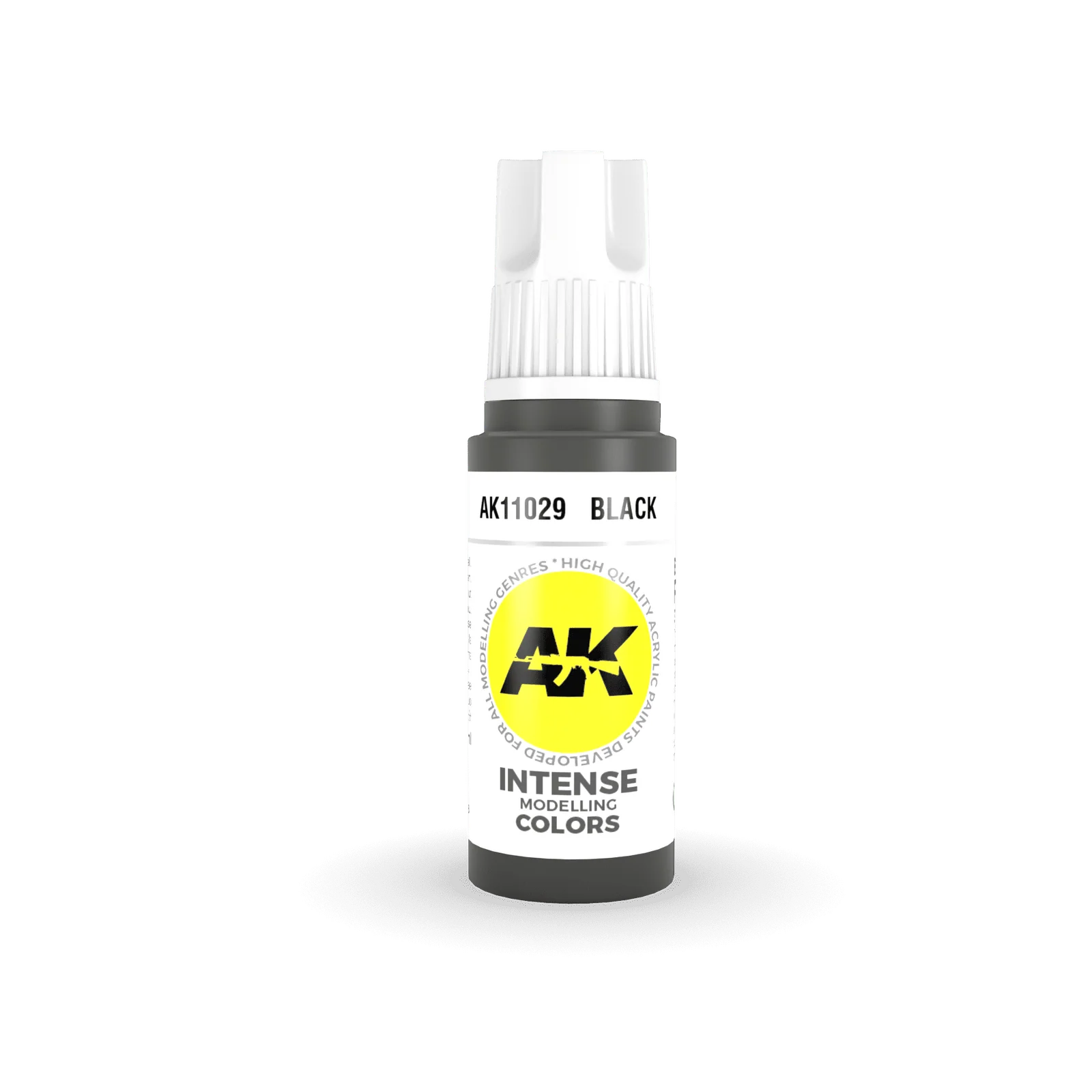 AK Interactive Black Intense Acrylic Paint 17ml 3rd Generation [AK11029]