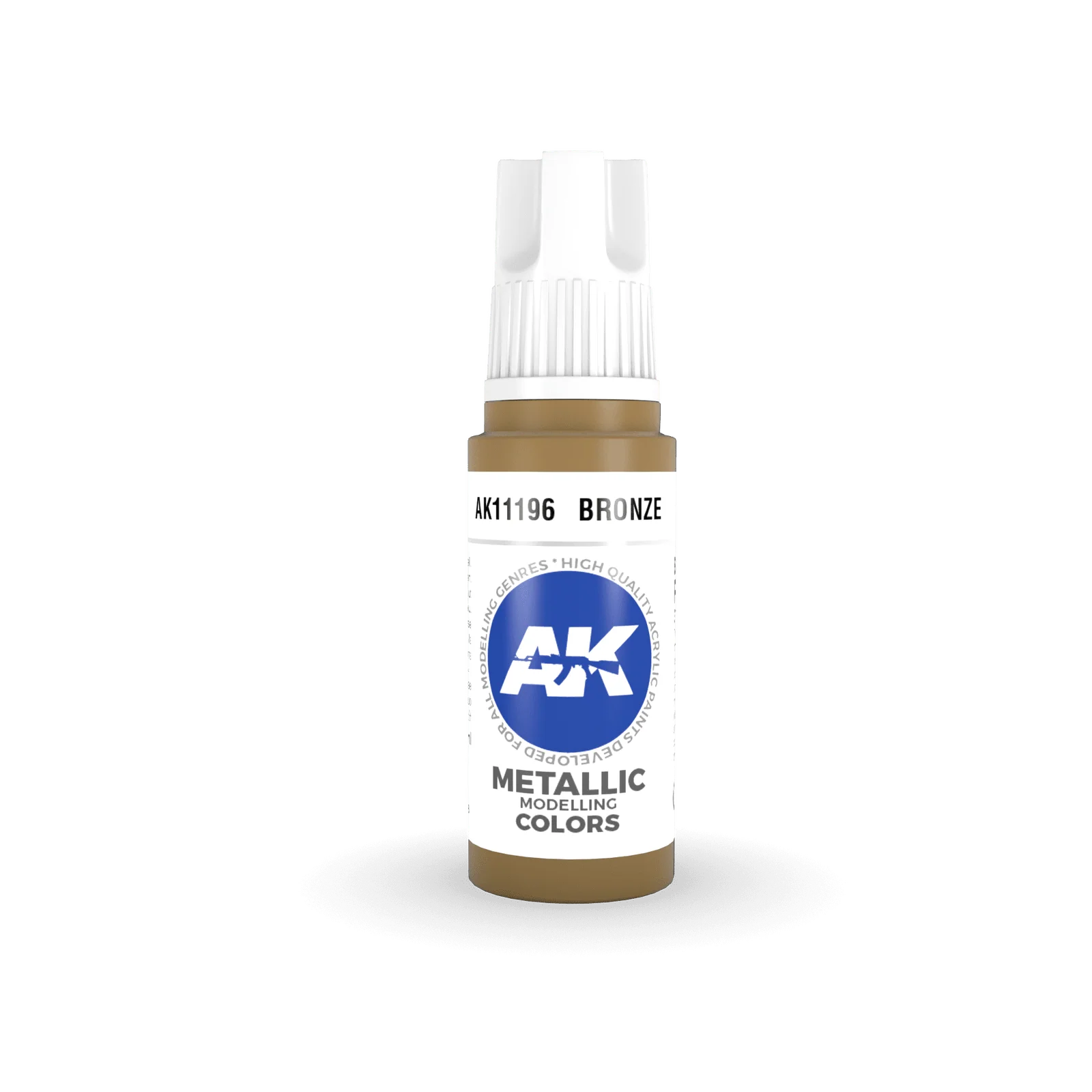 AK Interactive Bronze Metallic Acrylic Paint 17ml 3rd Generation [AK11196]