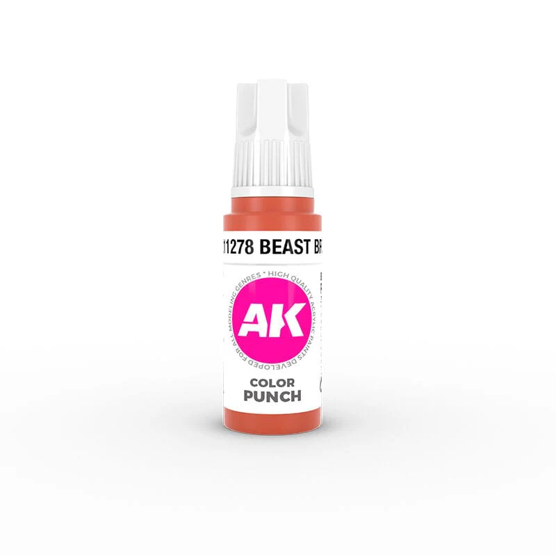 AK Interactive Colour Punch: Beast Brown 17 ml Acrylic Paint 3rd Generation [AK11278]
