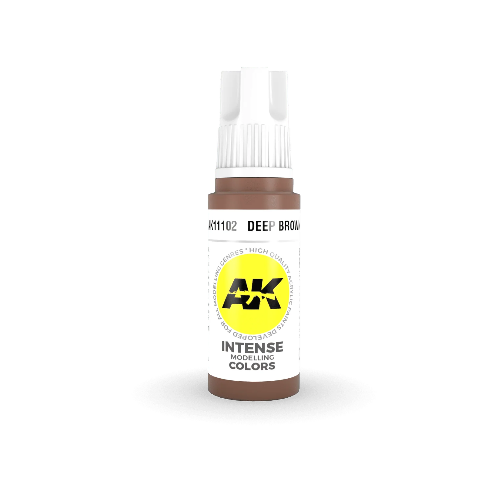 AK Interactive Deep Brown Intense Acrylic Paint 17ml 3rd Generation [AK11102]