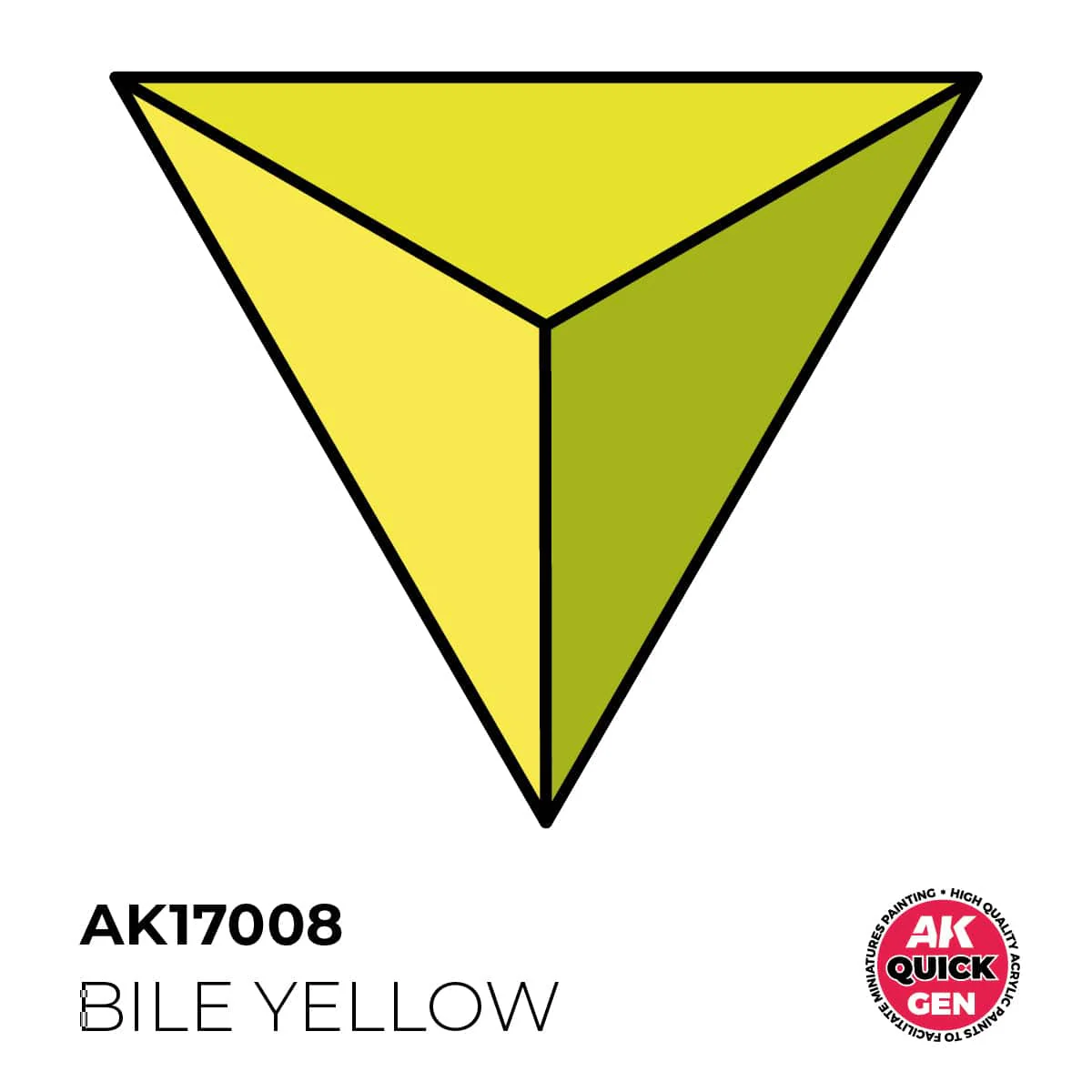 AK Interactive Quick Gen: Bile Yellow - 18ml Acrylic Paint - Image 2