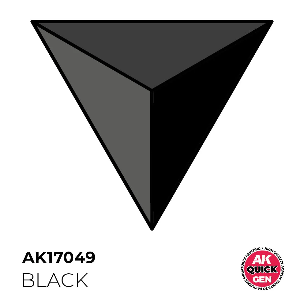 AK Interactive Quick Gen: Black - 18ml Acrylic Paint - Image 2