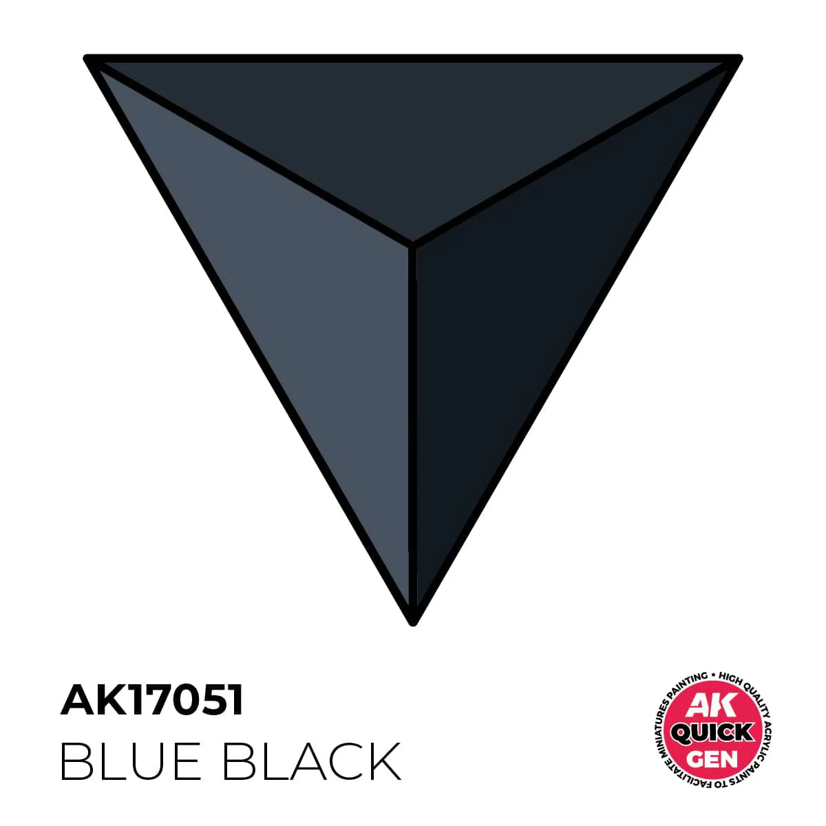 AK Interactive Quick Gen: Blue Black - 18ml Acrylic Paint - Image 2