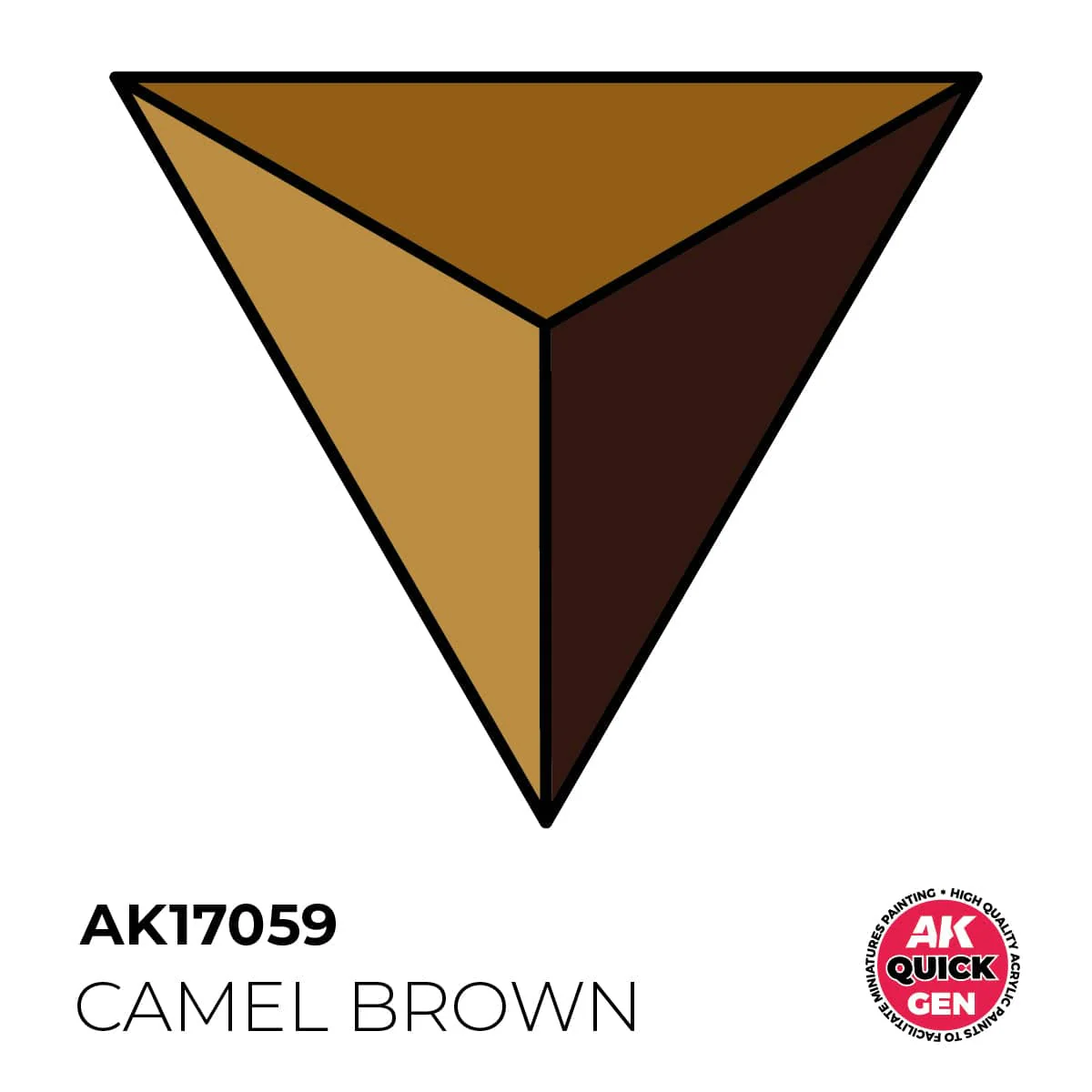 AK Interactive Quick Gen: Camel Brown - 18ml Acrylic Paint - Image 2